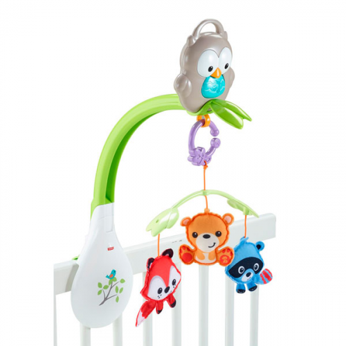 Мобили для малышей Mattel Fisher-Price CDM84 Музыкальный мобиль 3-в-1 "Лесные друзья"