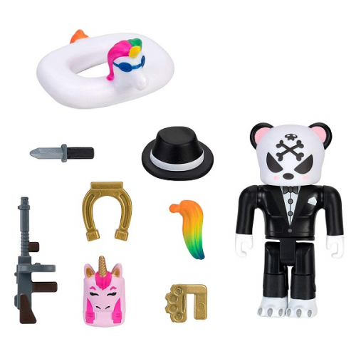 Игровые наборы и фигурки для детей Roblox ROB0354 Фигурка героя Rare Complicated Unicorn Gangster Panda с аксессуарами