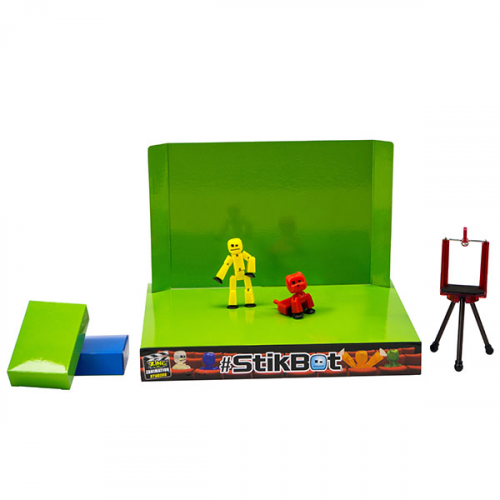 Игровые наборы и фигурки для детей Stikbot TST617A Стикбот Анимационная студия со сценой и питомцем (в ассортименте)