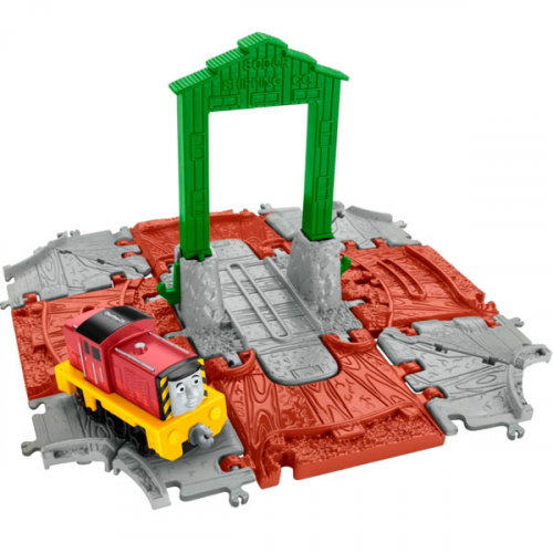 Наборы игрушечных железных дорог, локомотивы, вагоны Mattel Thomas & Friends FBC54 Мой первый Томас Переносные игровые наборы "Куб"