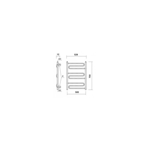 Полотенцесушитель Domoterm Офелия П9 500x700 АБР