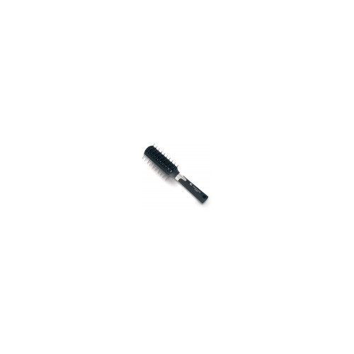 HairWay Щётка туннельная двухсторонняя велюр Velour черная, каучуковое покрытие