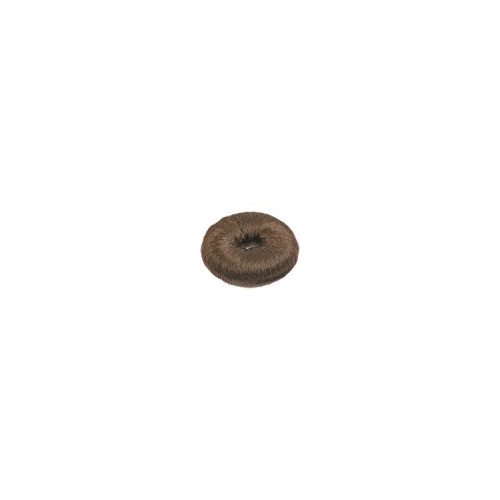 Sibel Пучок для волос кольцо тёмно-коричневое хлопок 9 см