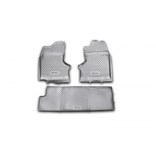 Коврики салона Element ГАЗ 27057 полиуретановые черные 3 шт