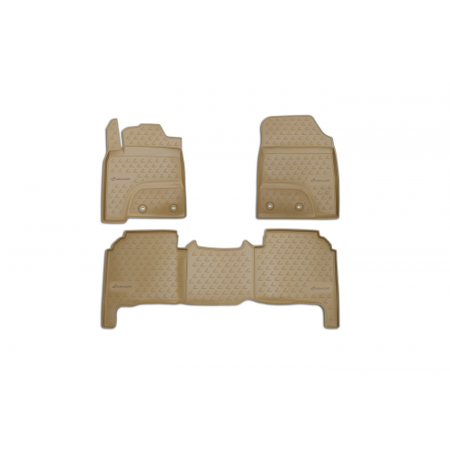 Коврики салона Element LEXUS LX570 полиуретановые бежевые 3 шт