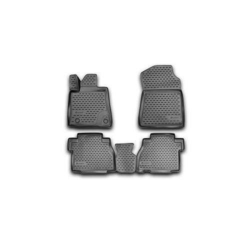 Коврики 3D в салон Element для TOYOTA Tundra Double Cab/Crew MAX 2007-2013 полиуретан черные 4 шт