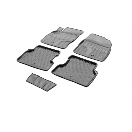 Коврики в салон Rival для Ford Focus II 2004 - 2011 полиуретановые черные 5 шт