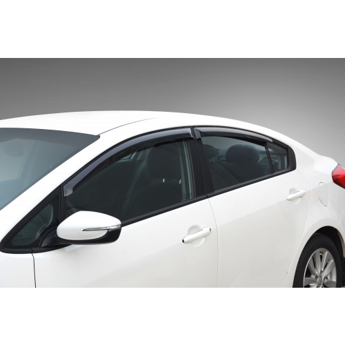 Дефлекторы боковых стекол Rival для Hyundai Tucson 2015- черные 4 шт