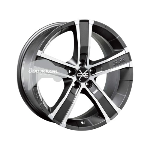 Литые диски OZ 8x18/5x114,3 ET35 D79 Sahara 5 Matt Graphite Diamond Cut