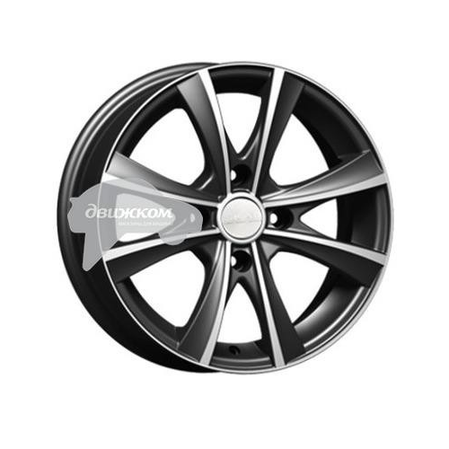 Литые диски Скад 6x15/4x100 D54,1 ET45 Мальта Черный+серебристый
