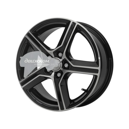 Литые диски Скад 7,5x17/5x112 D66,6 ET35 Драйв Черный+серебристый