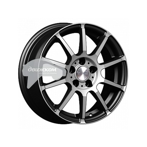 Литые диски Скад 6x15/4x100 D67,1 ET45 Акита Черный+серебристый
