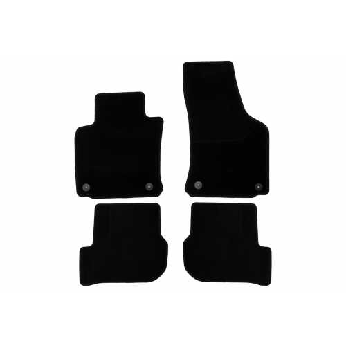 Коврики салона Klever Econom SKODA Octavia 2008-2012 седан текстильные черные 4шт