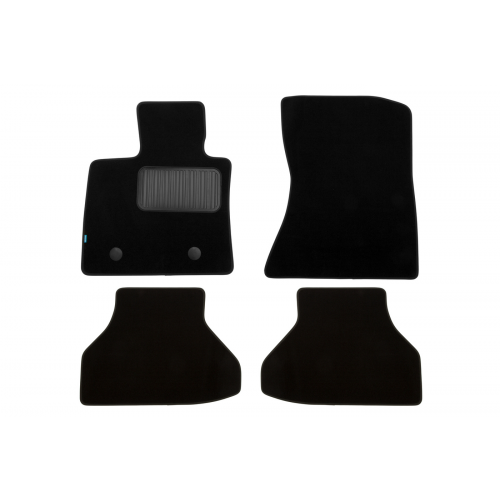 Коврики салона Klever Premium BMW X6 Е71 АКПП 2008-2012 внедорожник текстильные черные 4шт