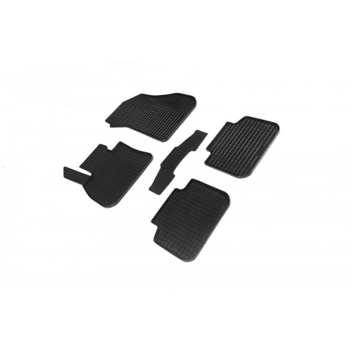 Коврики салона Seintex "Сетка" TOYOTA Land Cruiser Prado 150 2009-н.в. резиновые черные комп 4 шт