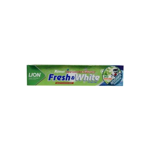 Lion Thailand, Паста зубная отбеливающая супер прохладная мята Fresh & White, 160 гр