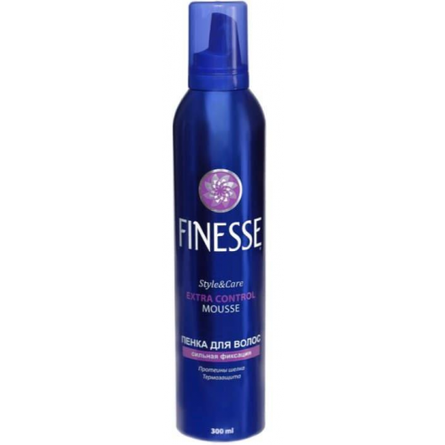 Finesse, Пенка для укладки волос сильной фиксации, 300 мл