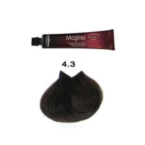 L'Oreal Professionnel, Крем-краска для волос Мажирель Majirel, 50 мл (93 оттенков) 4.3 шатен золотистый