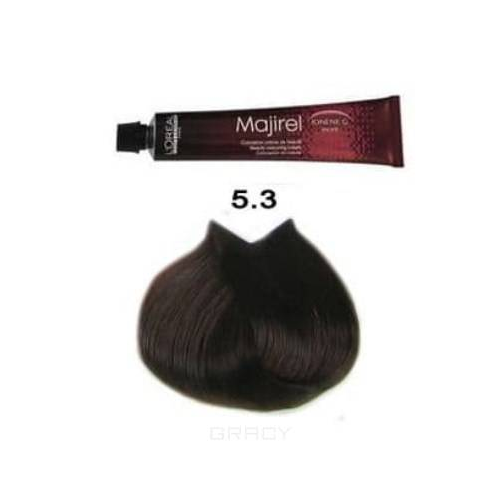 L'Oreal Professionnel, Крем-краска для волос Мажирель Majirel, 50 мл (93 оттенков) 5.3 светлый шатен золотистый