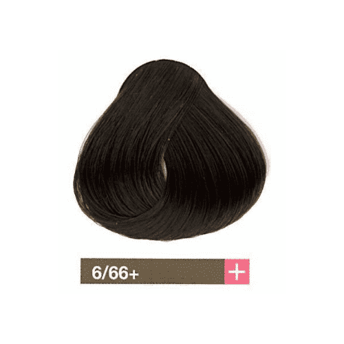 Lakme, Перманентная крем-краска Collage, 60 мл (99 оттенков) 6/66+ Темный блондин интенсивный коричневый яркий