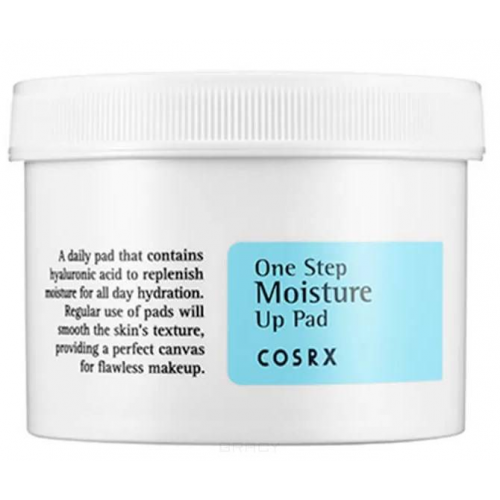 CosRX, Очищающие/увлажняющие пэды (подушечки) для чувтсвительной кожи One Step Moisture Up Pad, 70 шт
