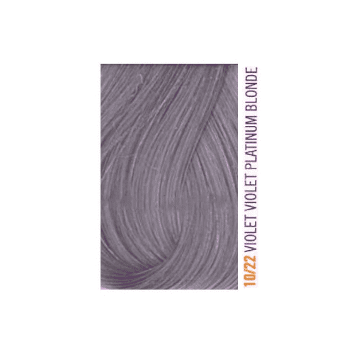 Lakme, Крем-краска для волос тонирующая Gloss, 60 мл (54 оттенка) 10/22 Белокурый платиновый фиолетовый яркий