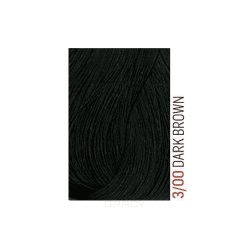 Lakme, Перманентная крем-краска для волос без аммиака Chroma, 60 мл (54 тона) 3/00 Темный шатен