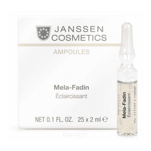 Janssen, Осветляющие ампулы (для пигментированной кожи) Мela-Fadin, 3х2 мл