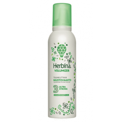 Herbina, Мусс для волос Ultra Strong, аэрозоль, 200 мл