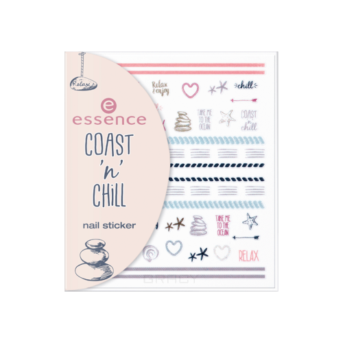 Essence, Наклейки для ногтей Coast 'n' Chill 01 Nail Sticker