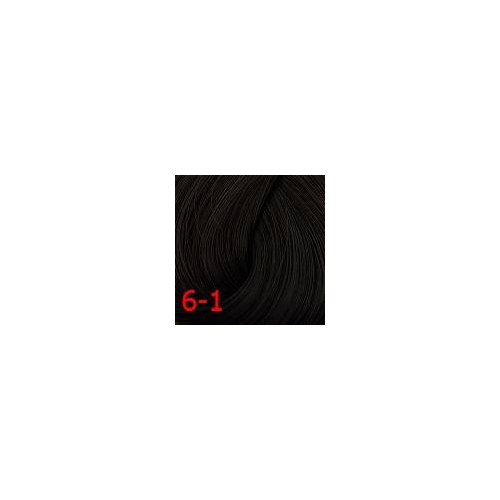 Estel, De Luxe Полуперманентная крем-краска для волос Эстель Sense, 60 мл (76 оттенков) 6/1 Темно-русый пепельный