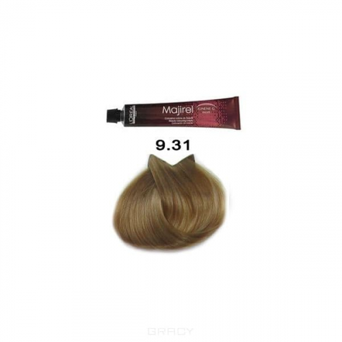 L'Oreal Professionnel, Крем-краска для волос Мажирель Majirel, 50 мл (93 оттенков) 9.31 очень светлый золотисто-пепельный