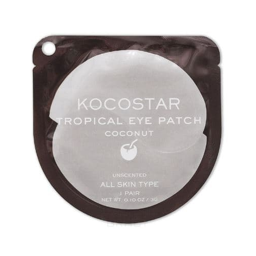 Kocostar, Гидрогелевые патчи для глаз Тропические фрукты Кокос Tropical Eye Patch Coconut, 60 патчей/30 пар, 180 гр
