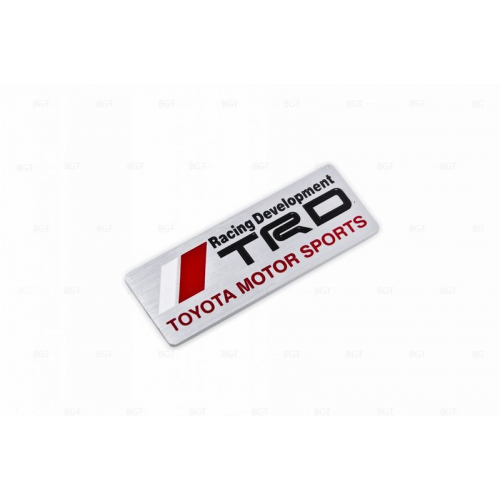 Шильд "TRD Toyota Motor Sports" Для Toyota. Самоклеящийся, 1 шт