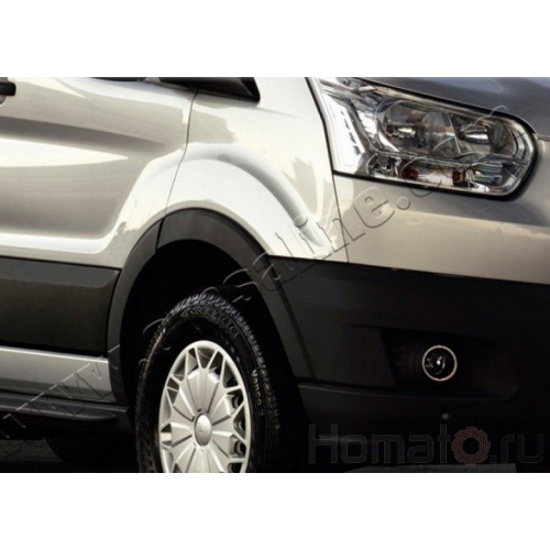 Накладки на противотуманные фонари, нерж. для FORD Transit "14-