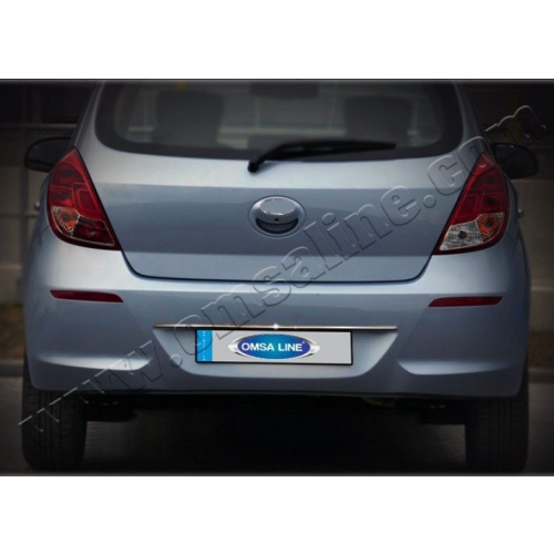 Накладка над номером на дверь багажника, нерж., 1 часть «HB 5D » для HYUNDAI i20 "13-