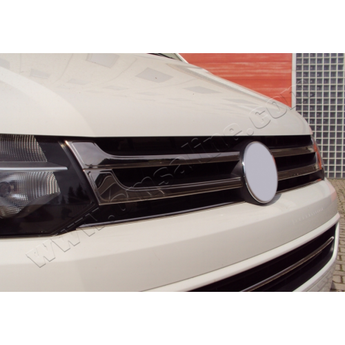 Накладка на решетку радиатора, нерж., 4 части для VW T5 Transporter