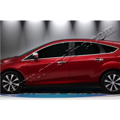 Окантовка на молдинги стекол, нерж., 12 частей «HB» для FORD Focus III