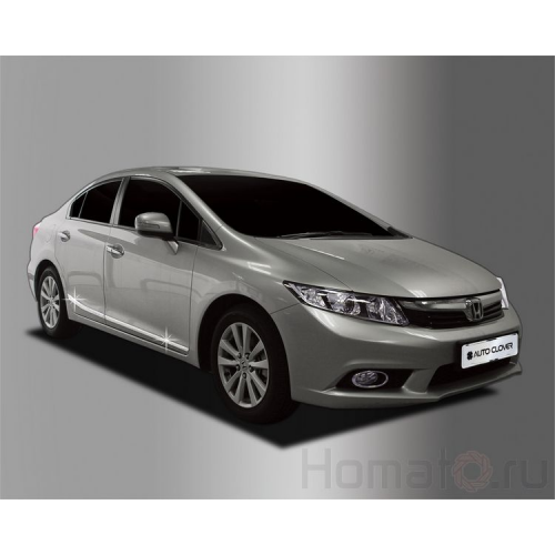 Молдинги дверей для Honda Civic 9 2012+