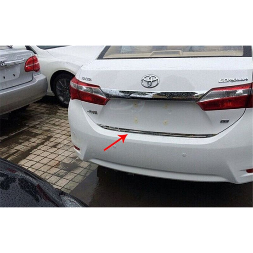 Накладка на нижнюю кромку крышки багажника, нерж., 1 часть «SD» для TOYOTA Corolla "13-