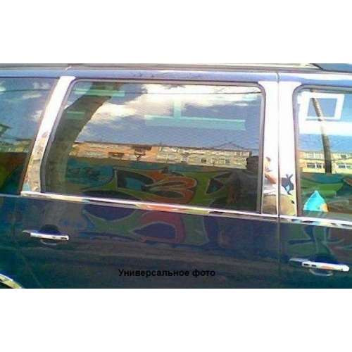 Молдинги дверных стоек, нерж., 4 части для LAND ROVER/ROVER Freelander II