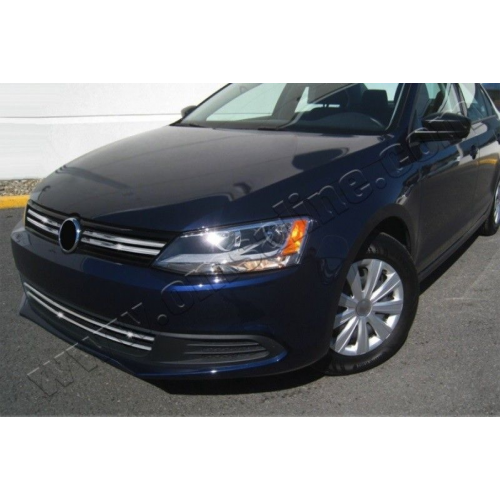 Комплект накладок на решетку радиатора и передний бампер, 6 частей для VW Jetta VI