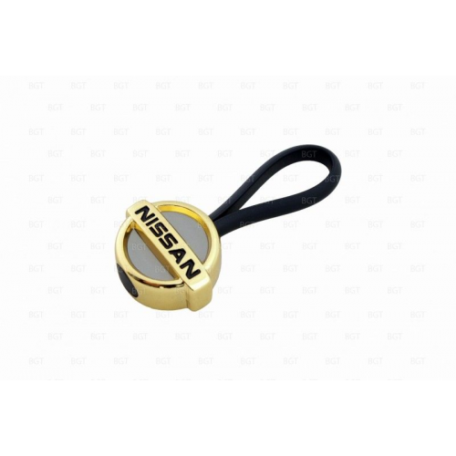 Брелок с металлическим логотипом Nissan «Gold»
