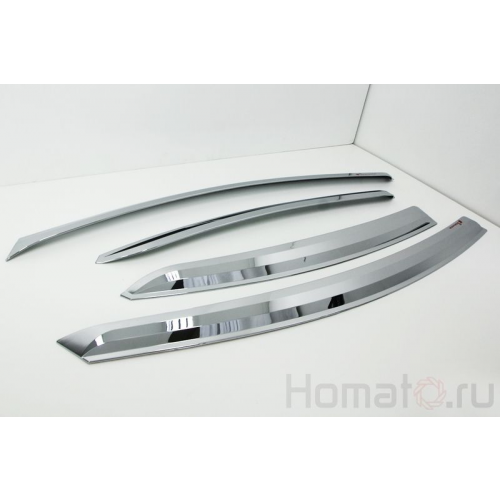 Хром дефлекторы окон Autoclover «Корея» для Hyundai Sonata YF