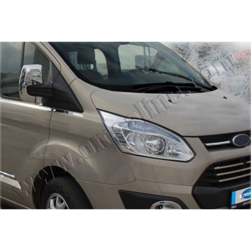 Накладки на зеркала, 2 части «Abs хром» для FORD Tourneo Custom "13-