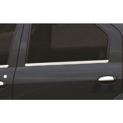 Молдинги на стекла дверей, 4 части «Sedan» для RENAULT Logan 04-08