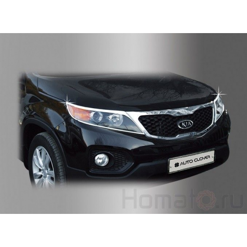 Хромированные молдинги передних фар, Abs пластик для KIA Sorento I,II,III