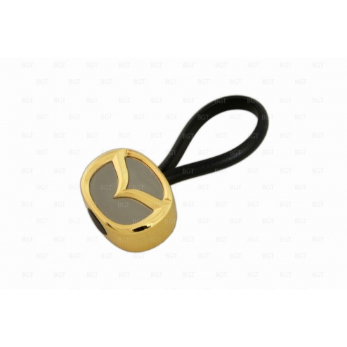 Брелок с металлическим логотипом MAZDA «Gold»