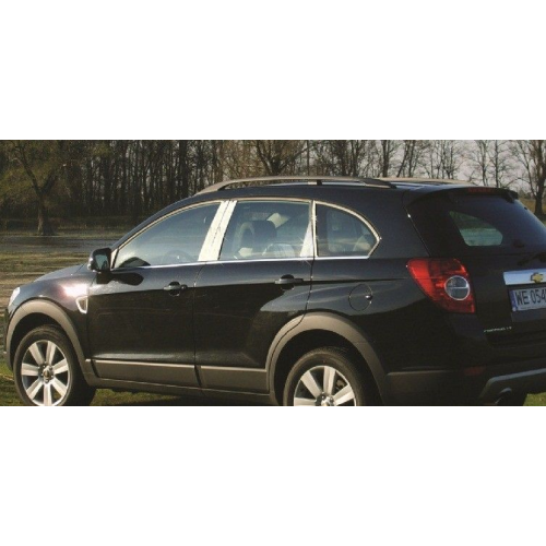 Молдинги дверных стоек, нерж., 8 частей для CHEVROLET Captiva