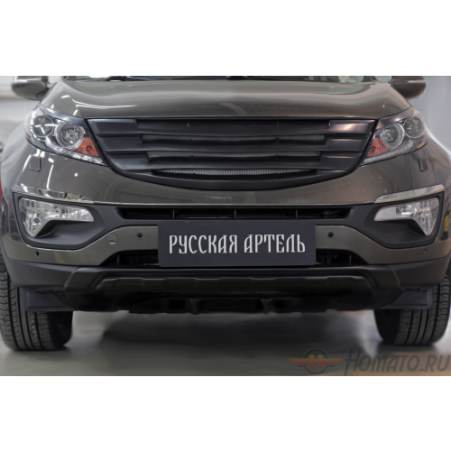 Тюнинг обвес переднего бампера для KIA Sportage 2010+/2014+ | шагрень | вариант 2